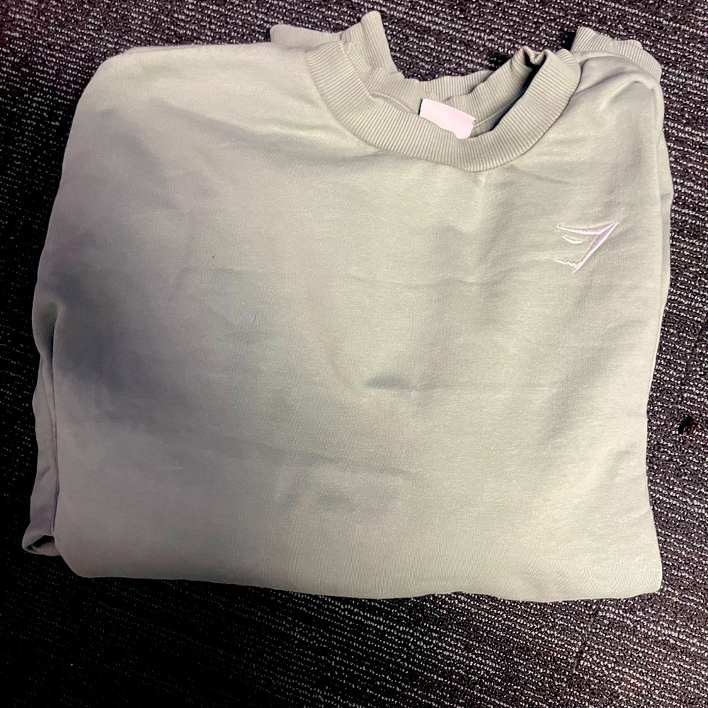Sage green men’s workout sweater